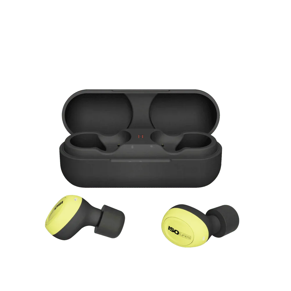 ISOtunes Free 2.0 oordoppen met open oplaad-case